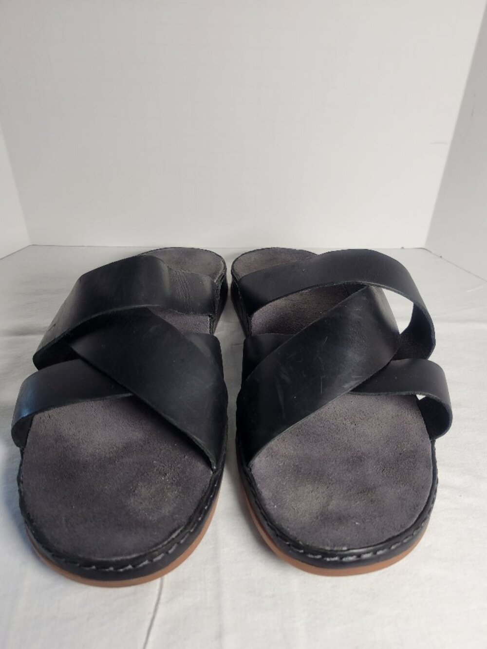 Chaco Wayfarer Black Leather Slide Sandals Women's 11 EU 42 - Picture 3 of 11